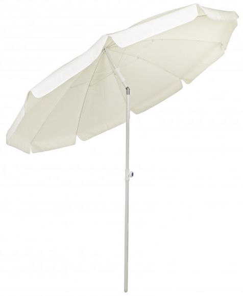 Пляжный зонт Кальяри круглый 180 см., цвет - светло-серый